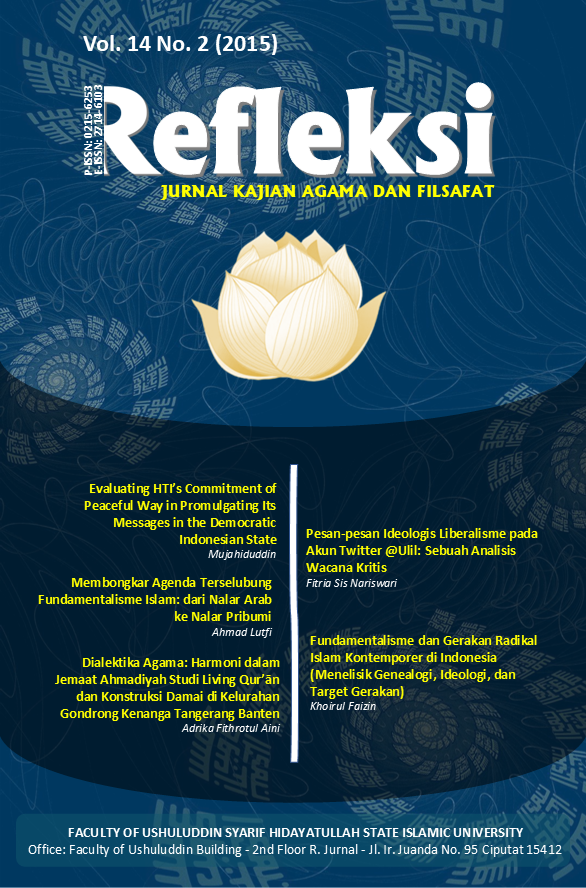 					View Vol. 14 No. 2 (2015): Refleksi
				