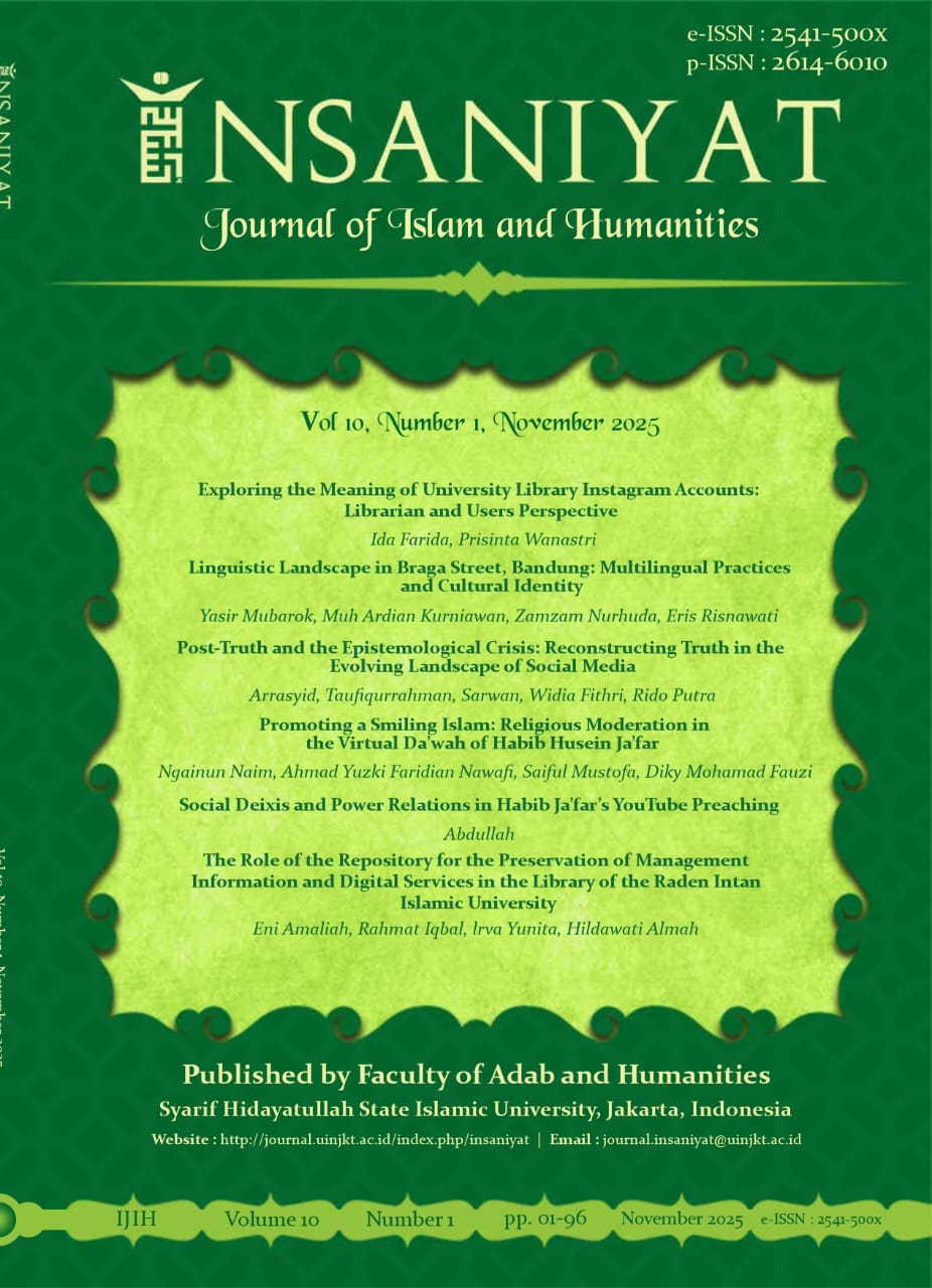 					View Vol. 10 No. 1 (2025): Insaniyat: Journal of Islam and Humanities
				
