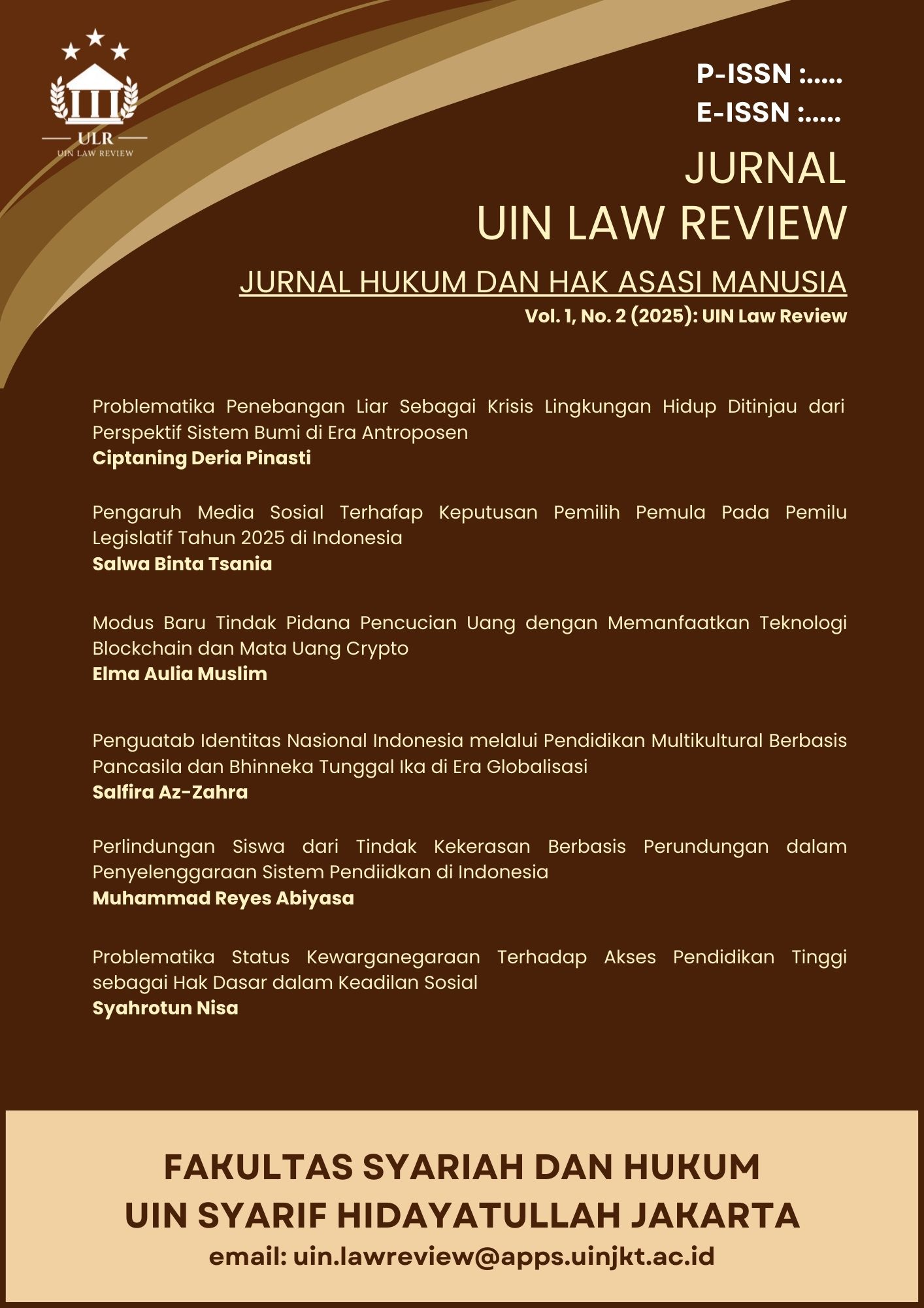 List of Articles Published in Vol. 1, No. 2 (2025)